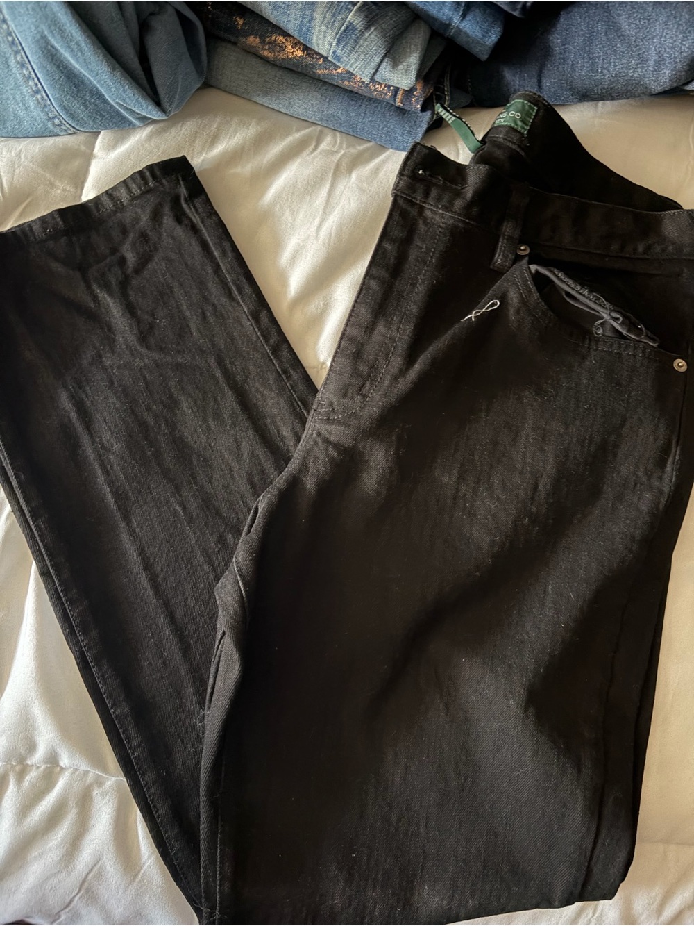 Ralph Lauren Black Straight-Leg Jeans